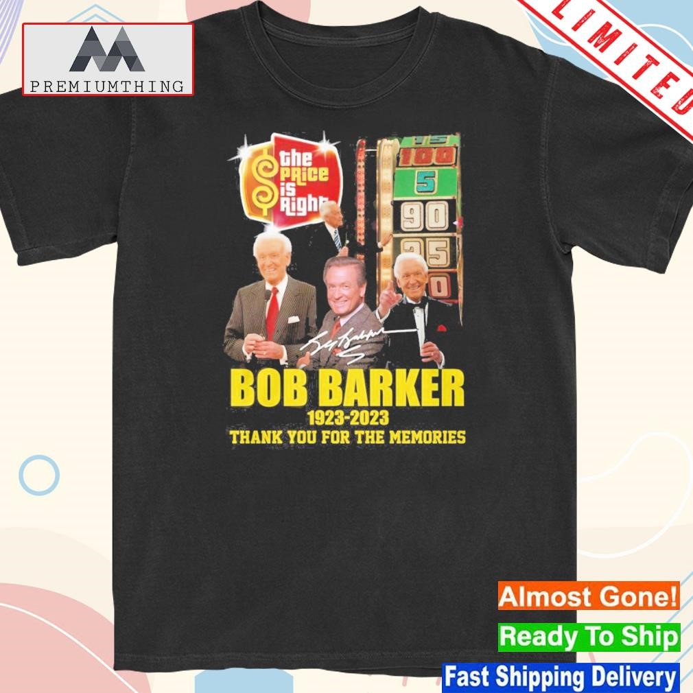 Official bob Barker 1923-2023 Thank You For The Memories Signatures-Unisex T-Shirt