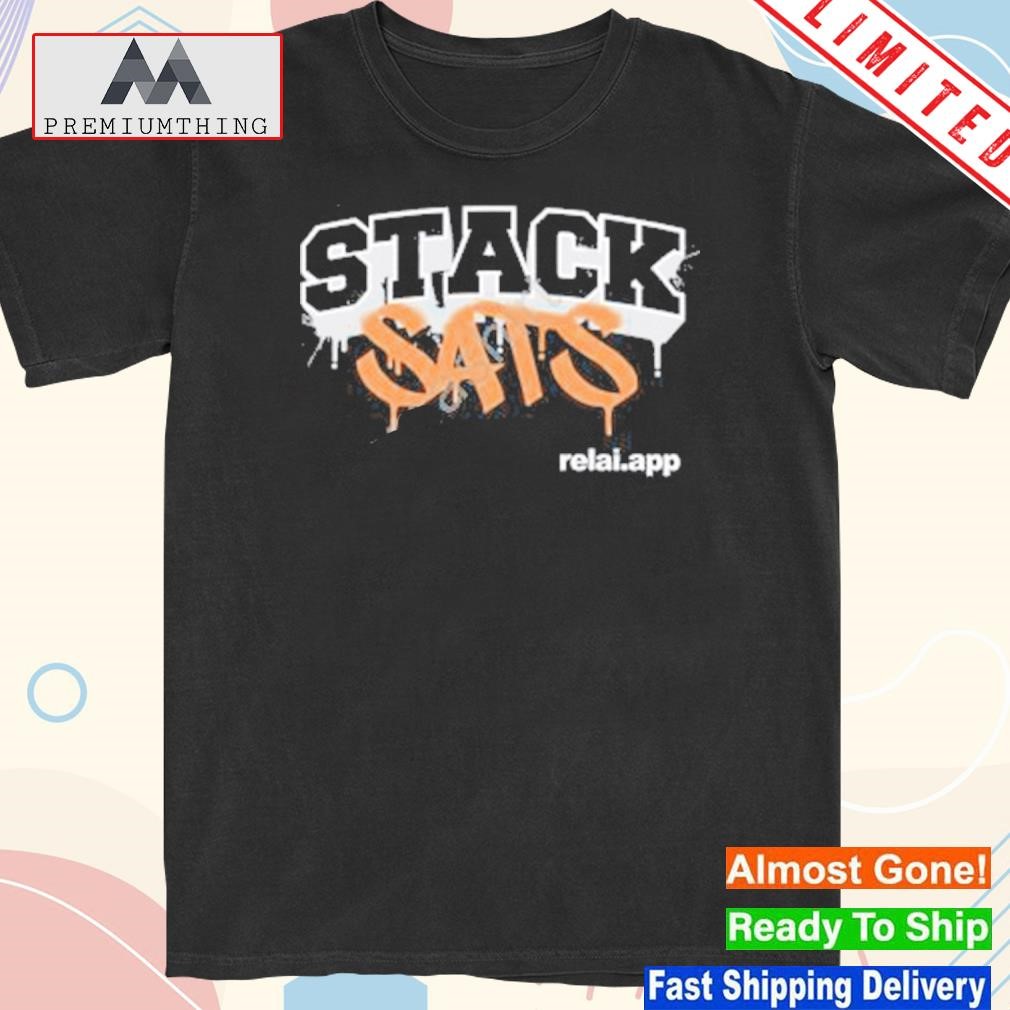 Official giveaway Stack Sats Relai App Shirt