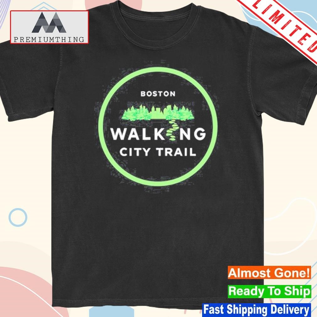Official miles Howard Boston Walking City Trail T-Shirt