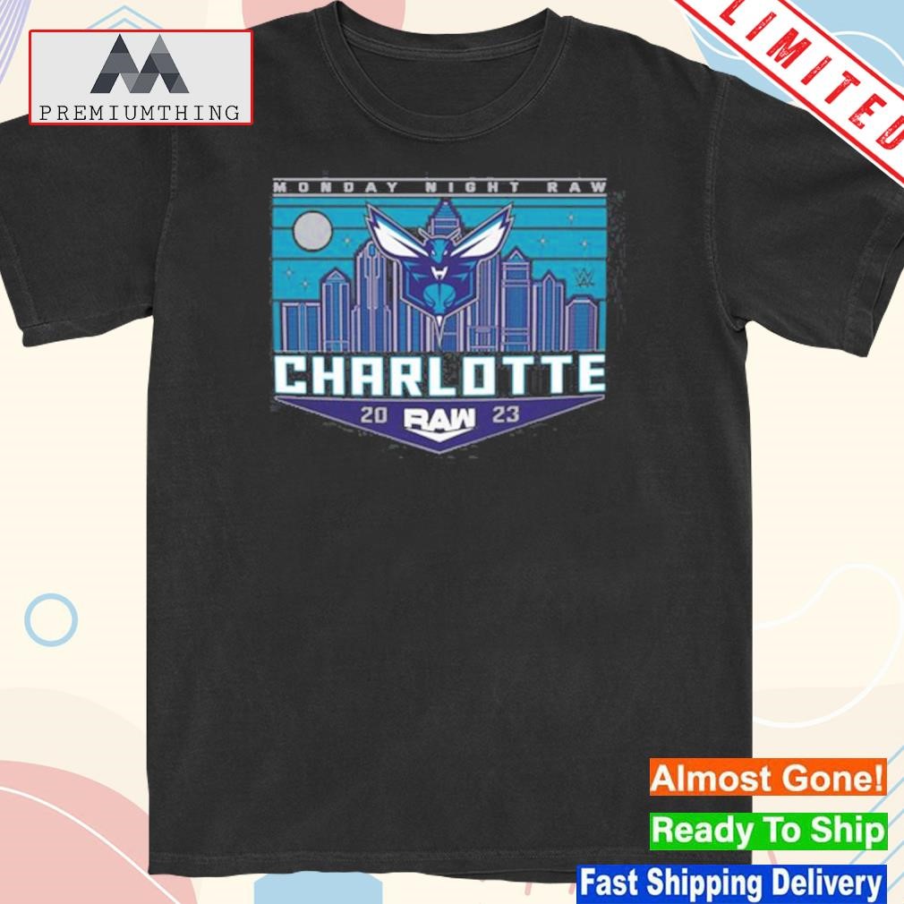 Official monday Night RAW x Charlotte Hornets 2023 Shirt