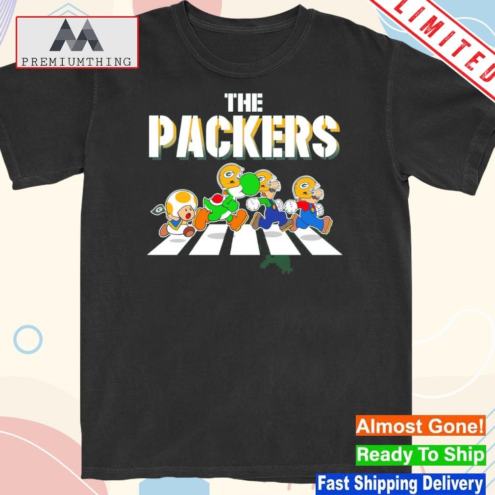 The Packers Mario and dragon abbey road shirt