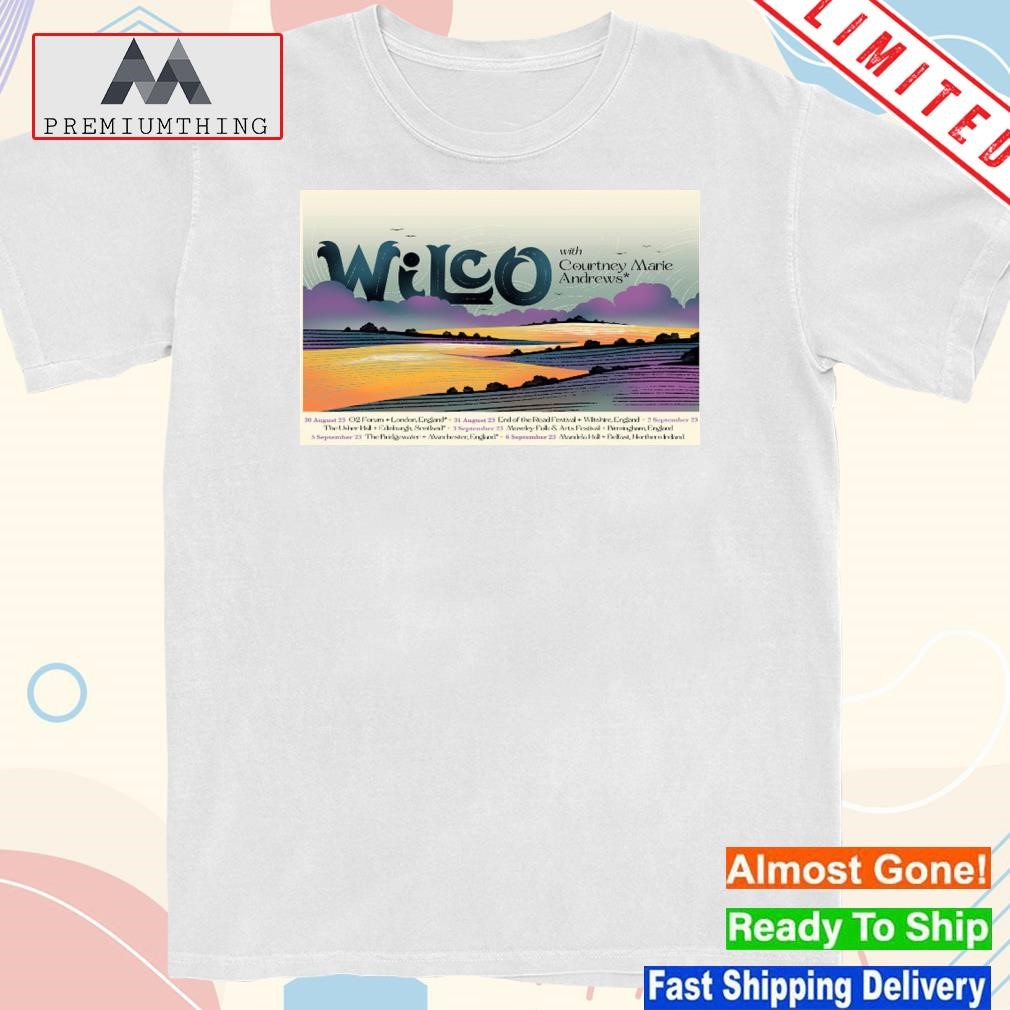 Wilco uk with courtney marie andrews poster shirt