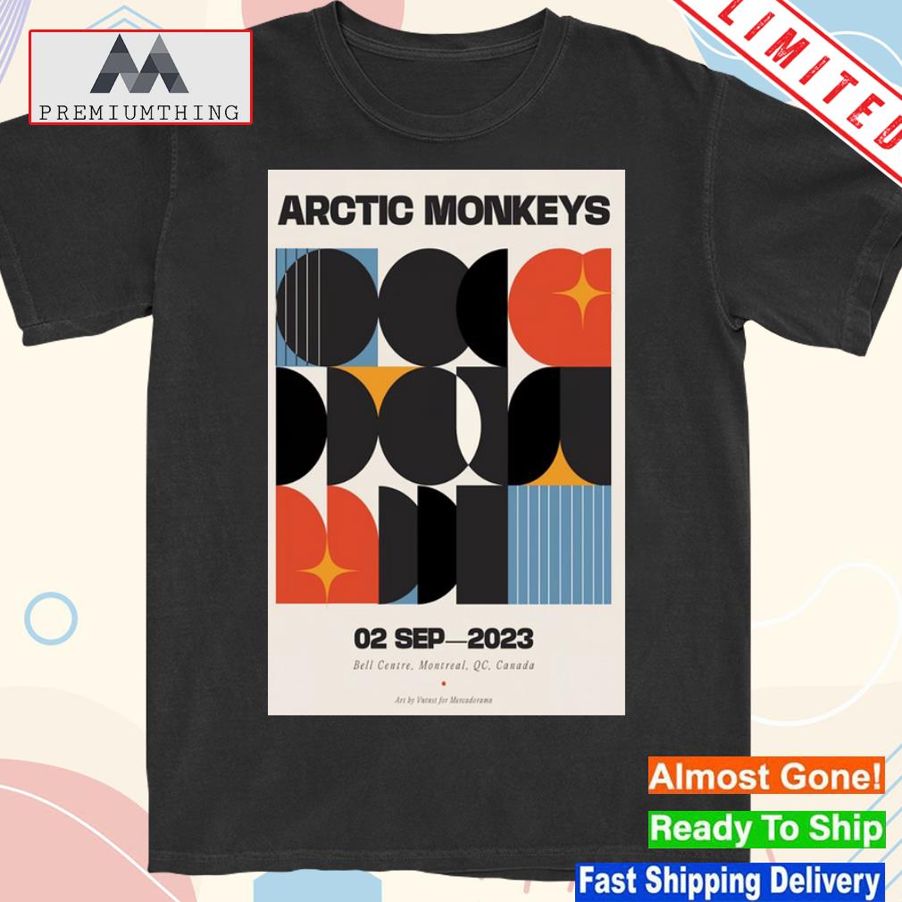 Official arctic monkeys 2nd sept 2023 bell centre montreal poster shirt