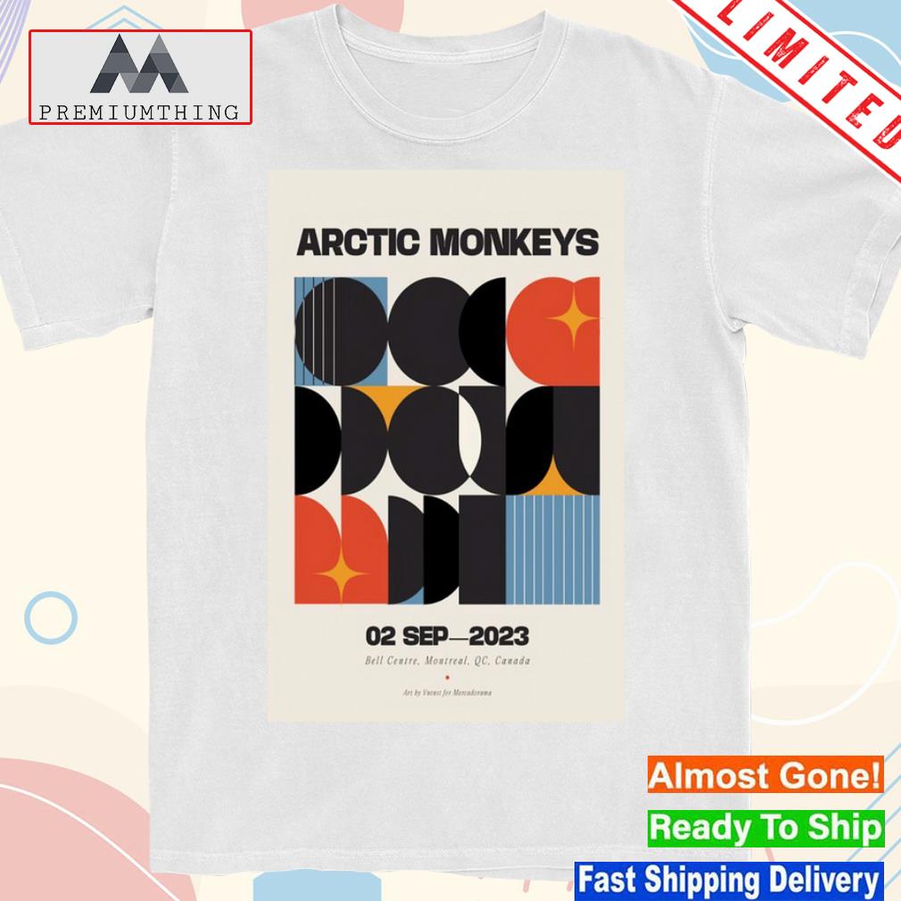 Official arctic monkeys september 2 2023 bell centre montreal qc Canada poster shirt