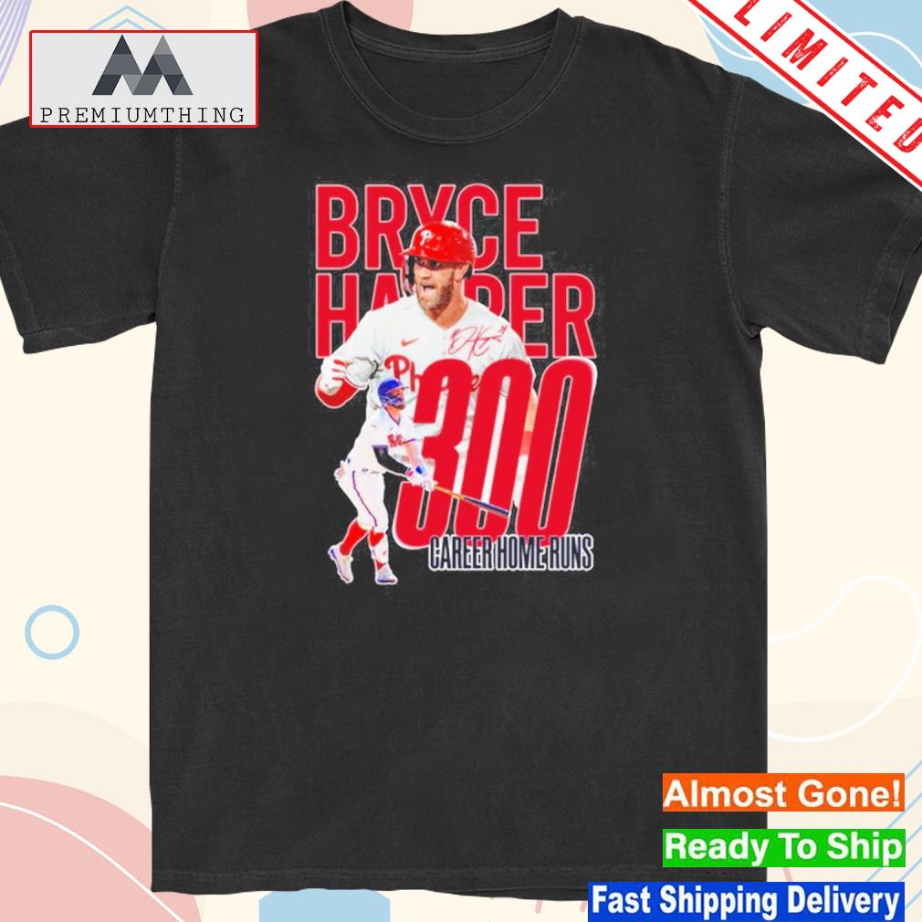 Official bryce harper 300 career home runs shirt