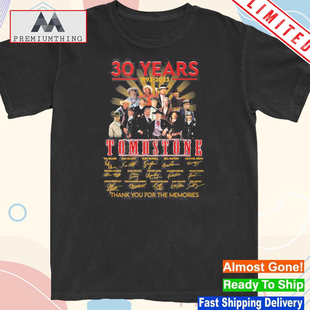 Official tombstone 30 years 1993 2023 memories shirt