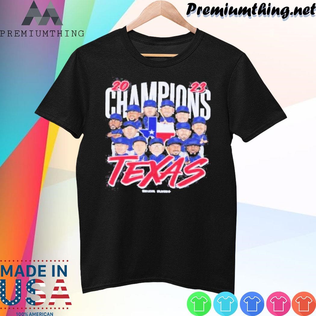 Design 500Level Texas Baseball Champions 2023 WHT shirt