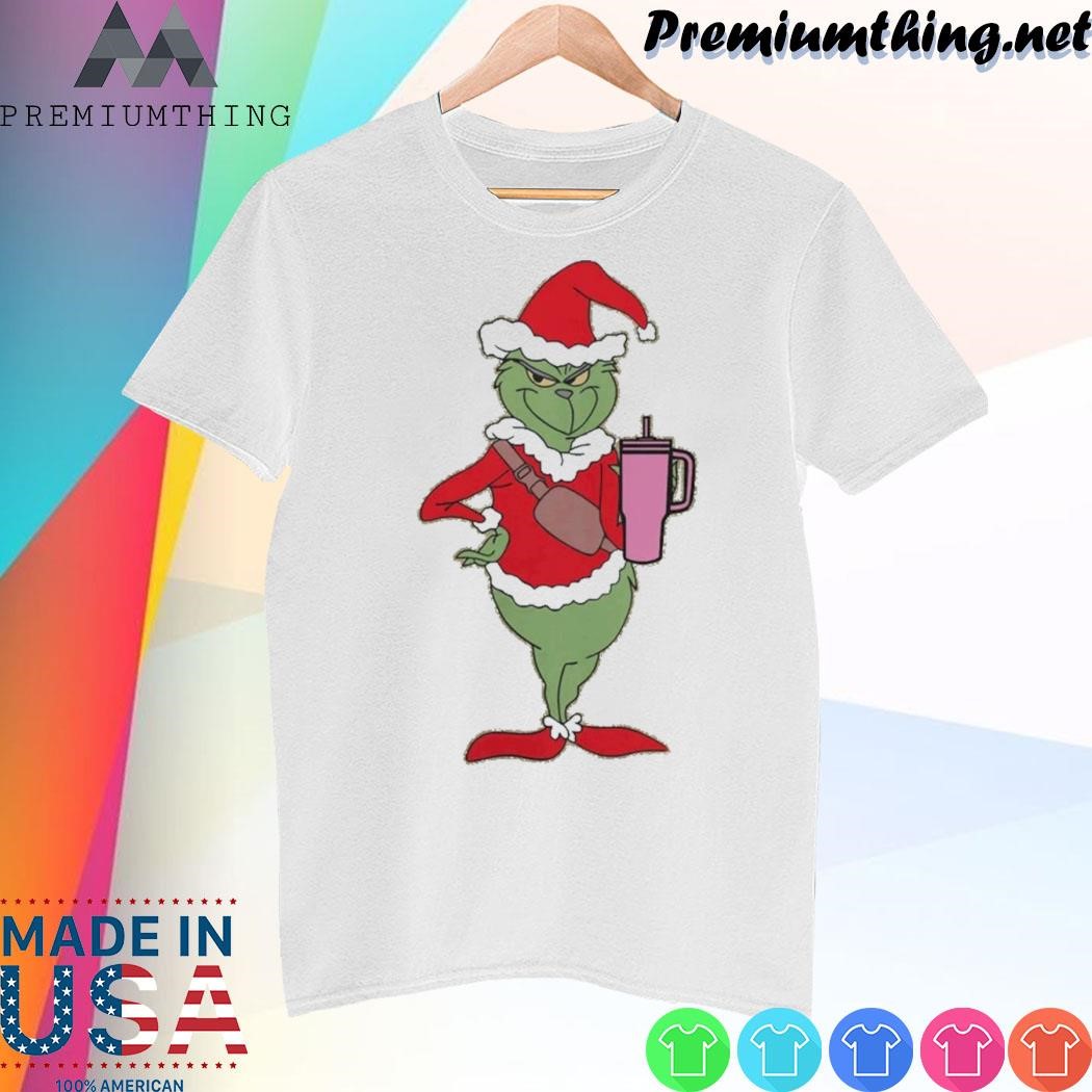 Design Grinch hat santa Shack Boujee G Chenille Patch christmas Shirt