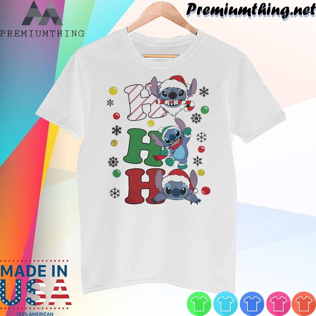 Design Ho Ho Ho Santa Stitch Christmas 2023 Shirt