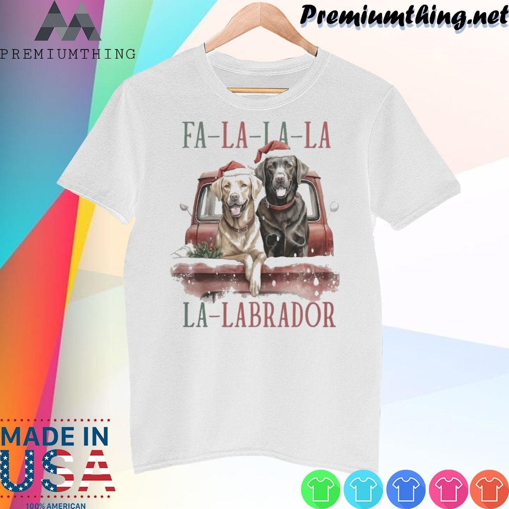Design Labrador retriever dogs hat santa fa-la-la-la-la-labrador christmas shirt