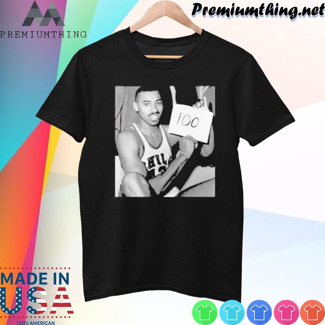 Design Maxey Wearing Wilt Chamberlain 100 Point Game Basketball shirt