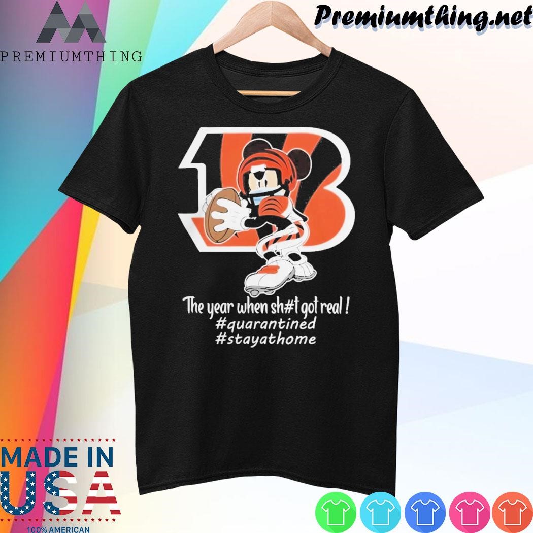 Design Mickey Mouse x Cincinnati Bengals The Year When Got Real shirt
