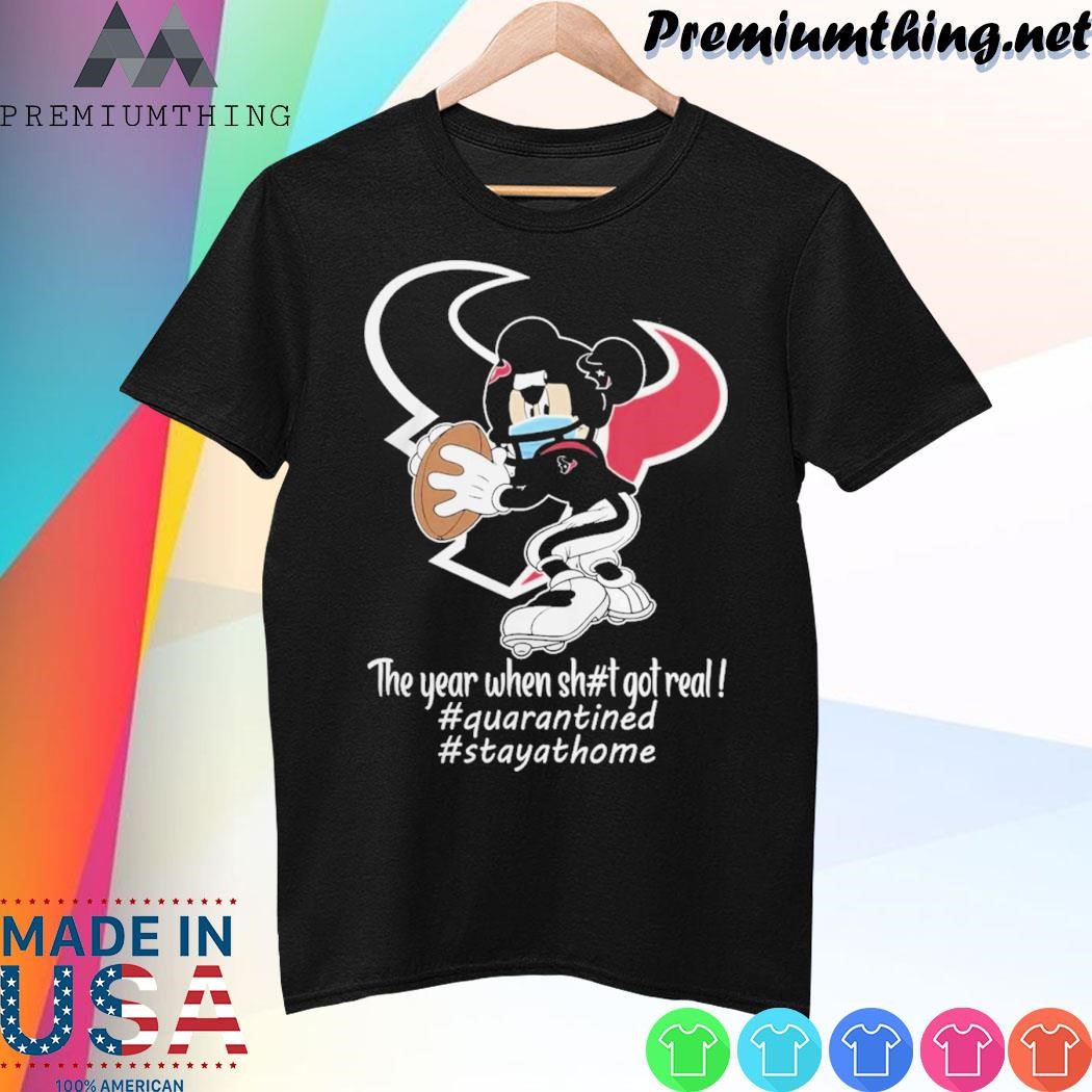 Design Mickey Mouse x Houston Texans The Year When Got Real Logo Shirt