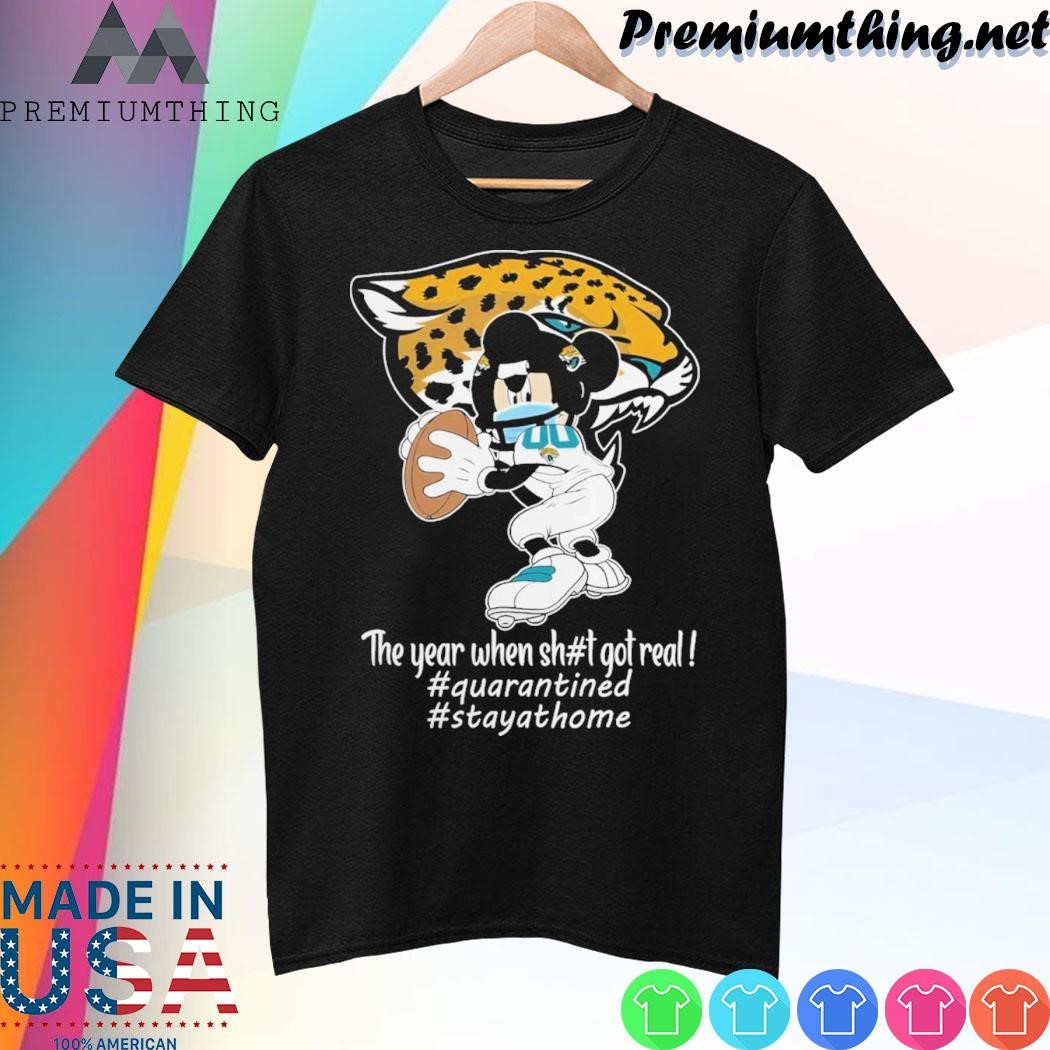 Design Mickey Mouse x Jacksonville Jaguars The Year When Got Real Logo Shirt
