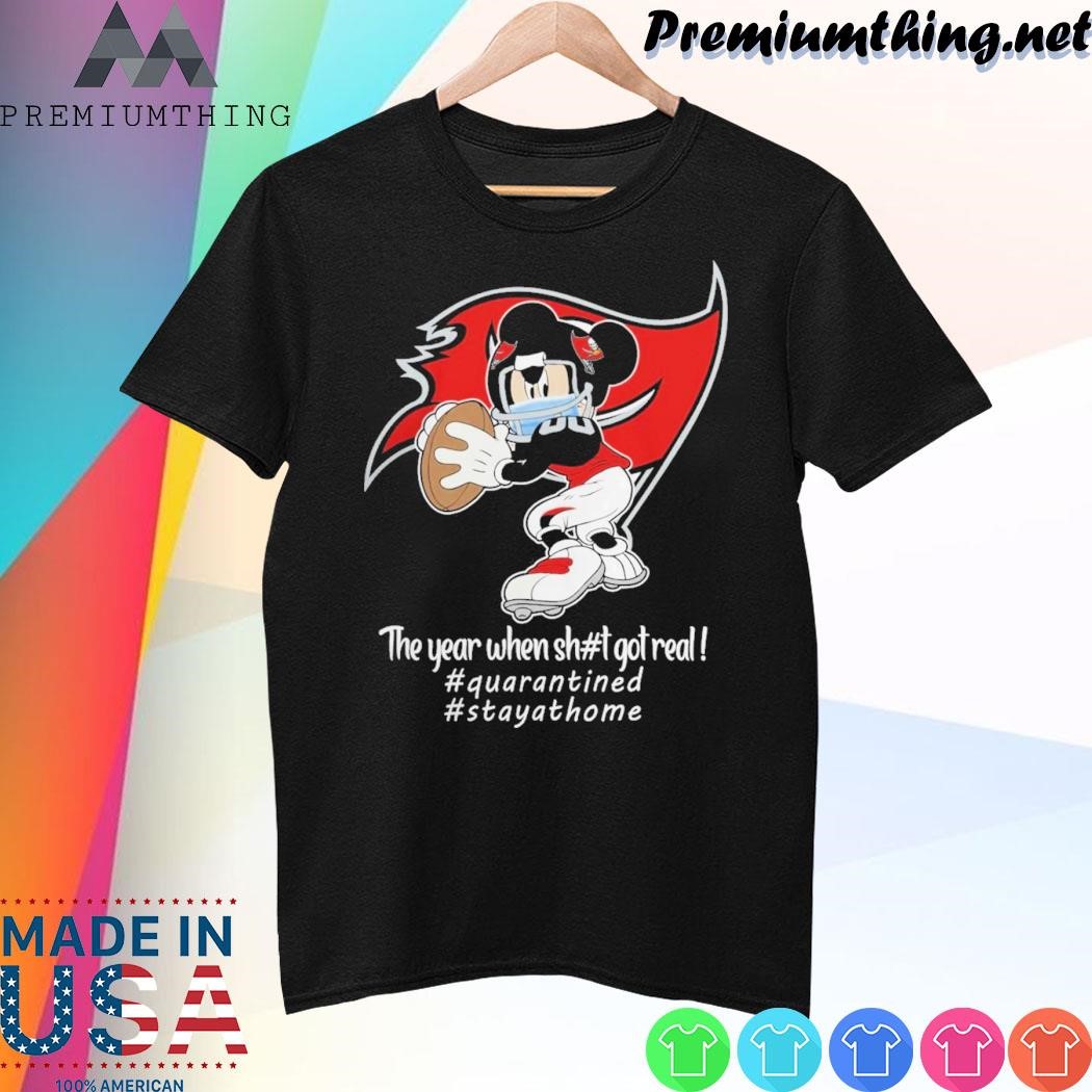Design Mickey Mouse x Tampa Bay Buccaneers The Year When Got Real Logo Shirt