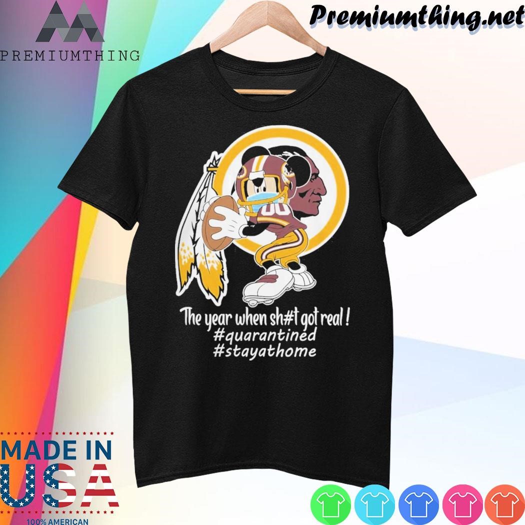 Design Mickey Mouse x Washington Commanders The Year When Got Real Logo Shirt