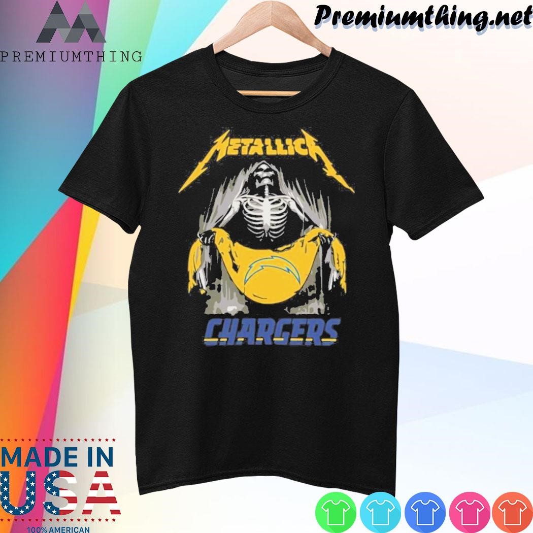 Design NFL Metallica Los Angeles Chargers Shirt