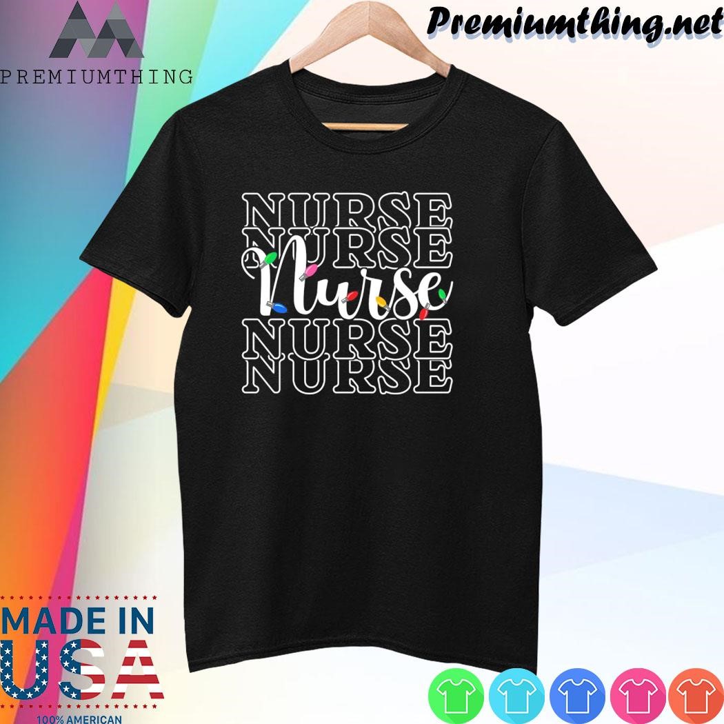 Design Nurse Nurse Nurse Nurse Nurse merry christmas shirt