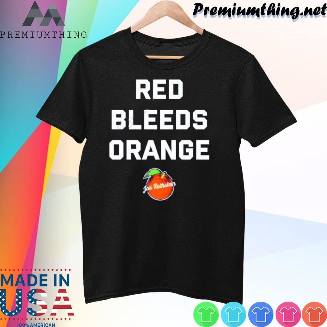Design Red Bleeds Orange Shirt