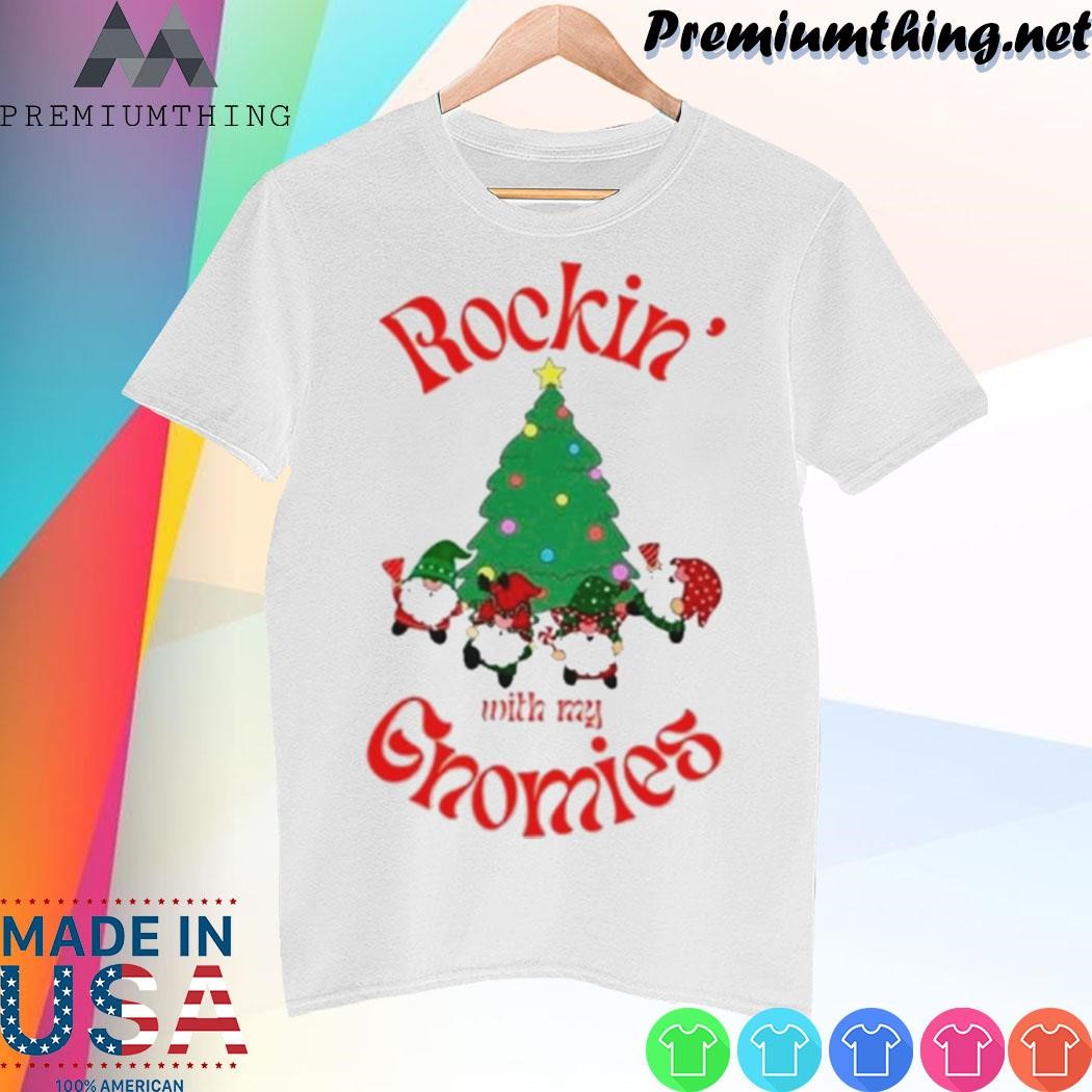 Design Rockin’ with my gnomies Christmas tree shirt