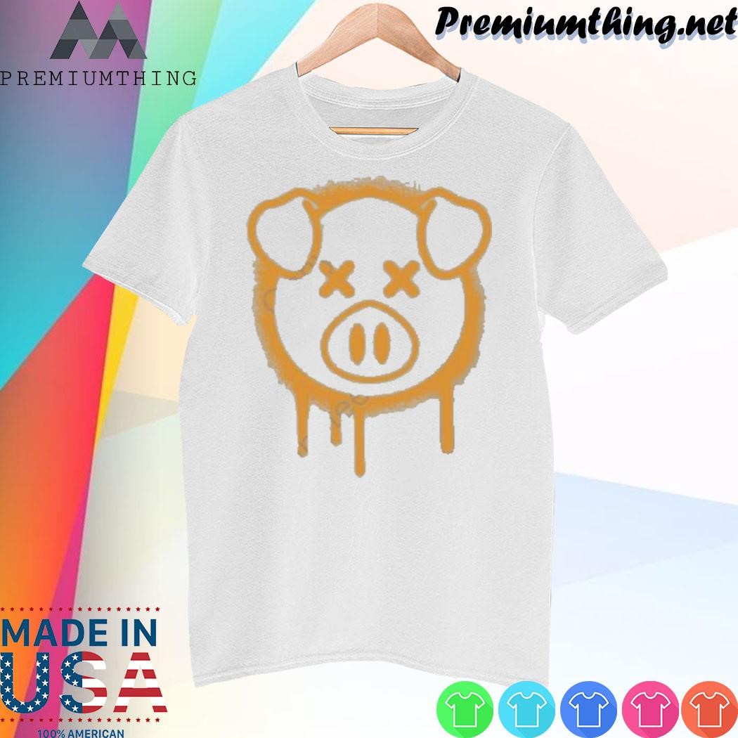 Design Shane Dawson Spray Paint Pig Brown shirt