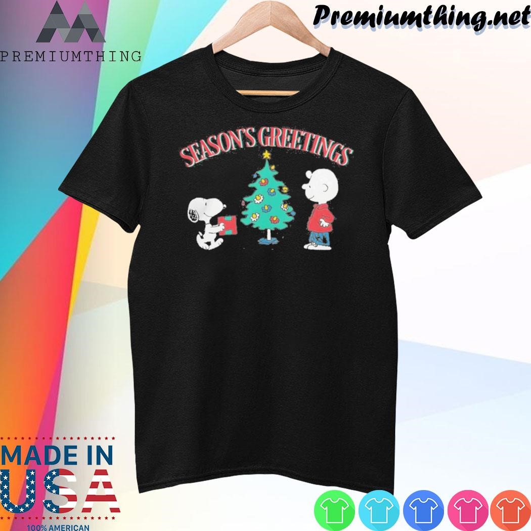 Design Snoopy and Charlie Brown Season's Greetings christmas shirt