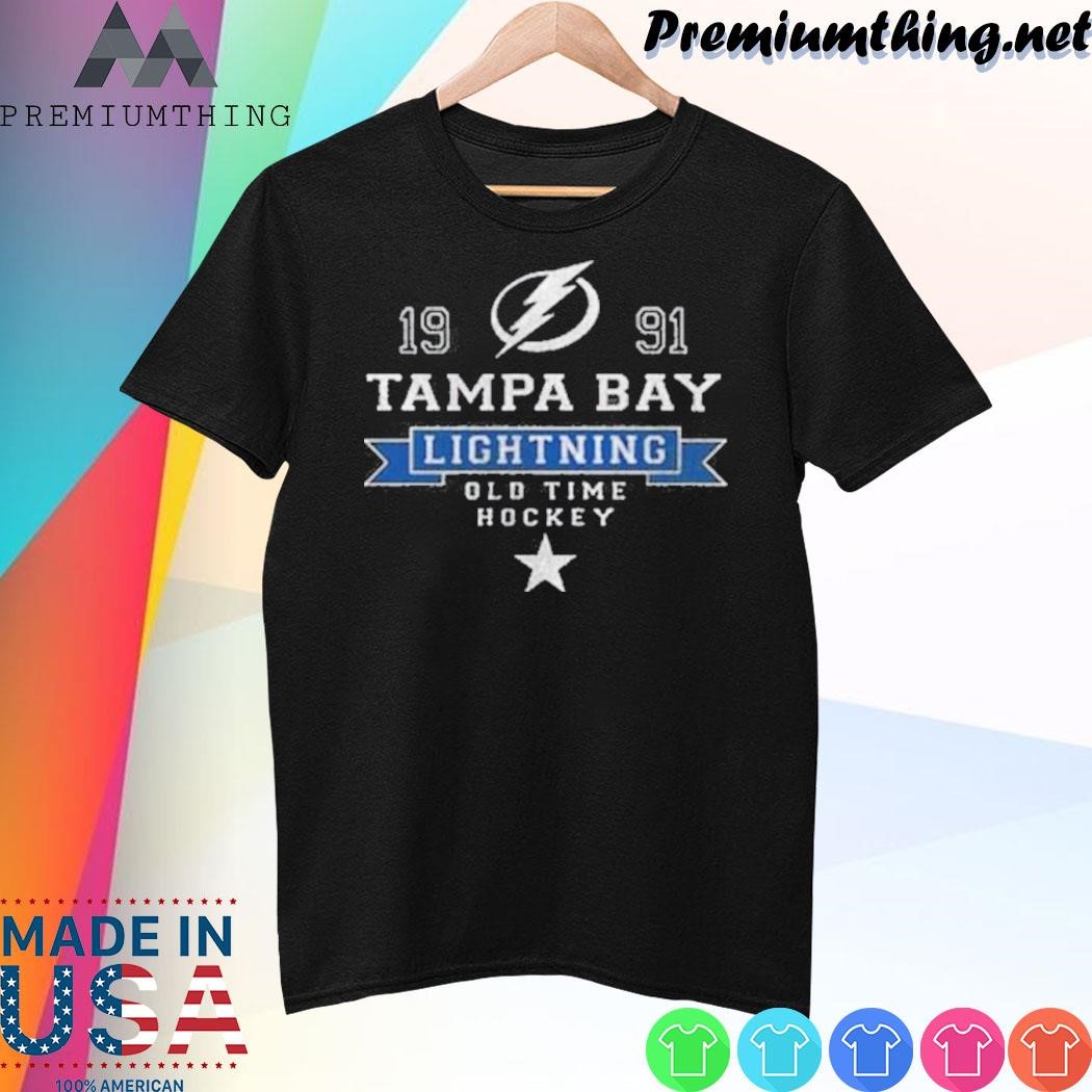 Design Trending Old Time Hockey Tampa Bay Lightning Youth logo shirt