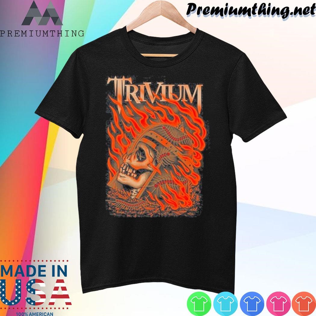 Design Trivium Flaming Skull Shirt