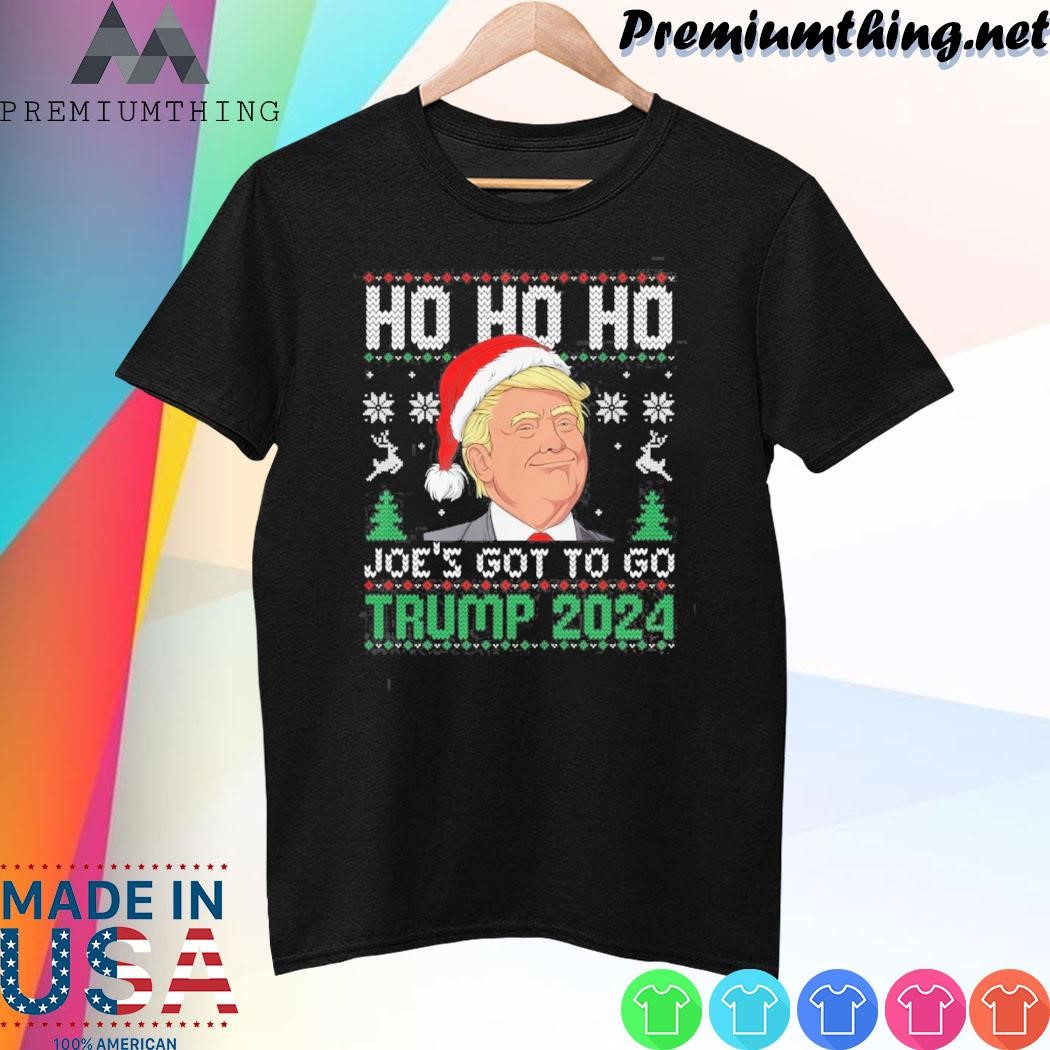 Design Trump hat santa ho ho ho joe's got to go Trump 2024 ugly christmas shirt